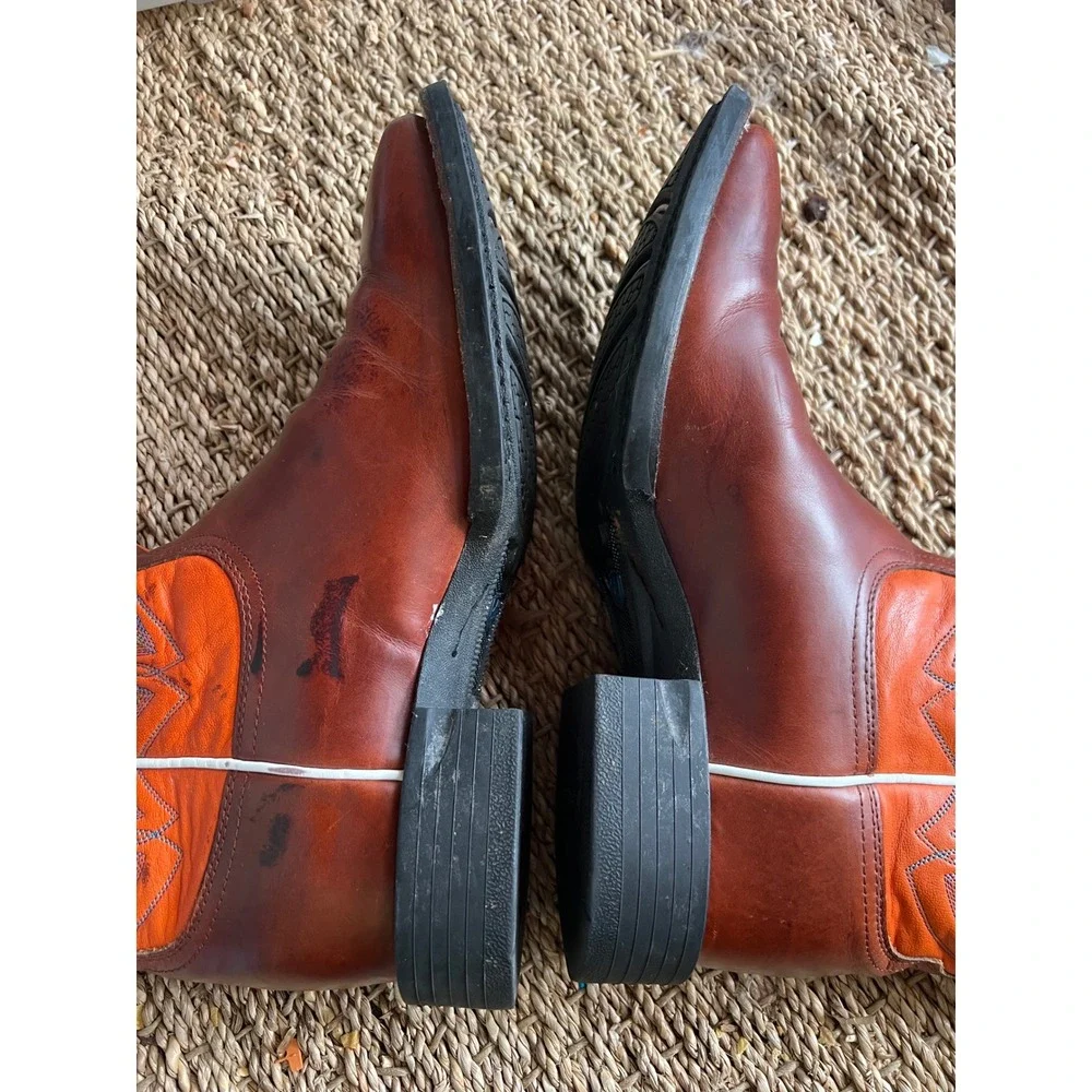 Ariat Men's Leather Tennessee UT Vols  Western Boots‎ Size 8.5 D worn Once